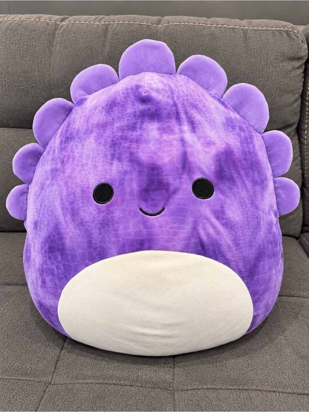 Squishmallows Delilah 16” Textured Purple Dinosaur 2020 NWT